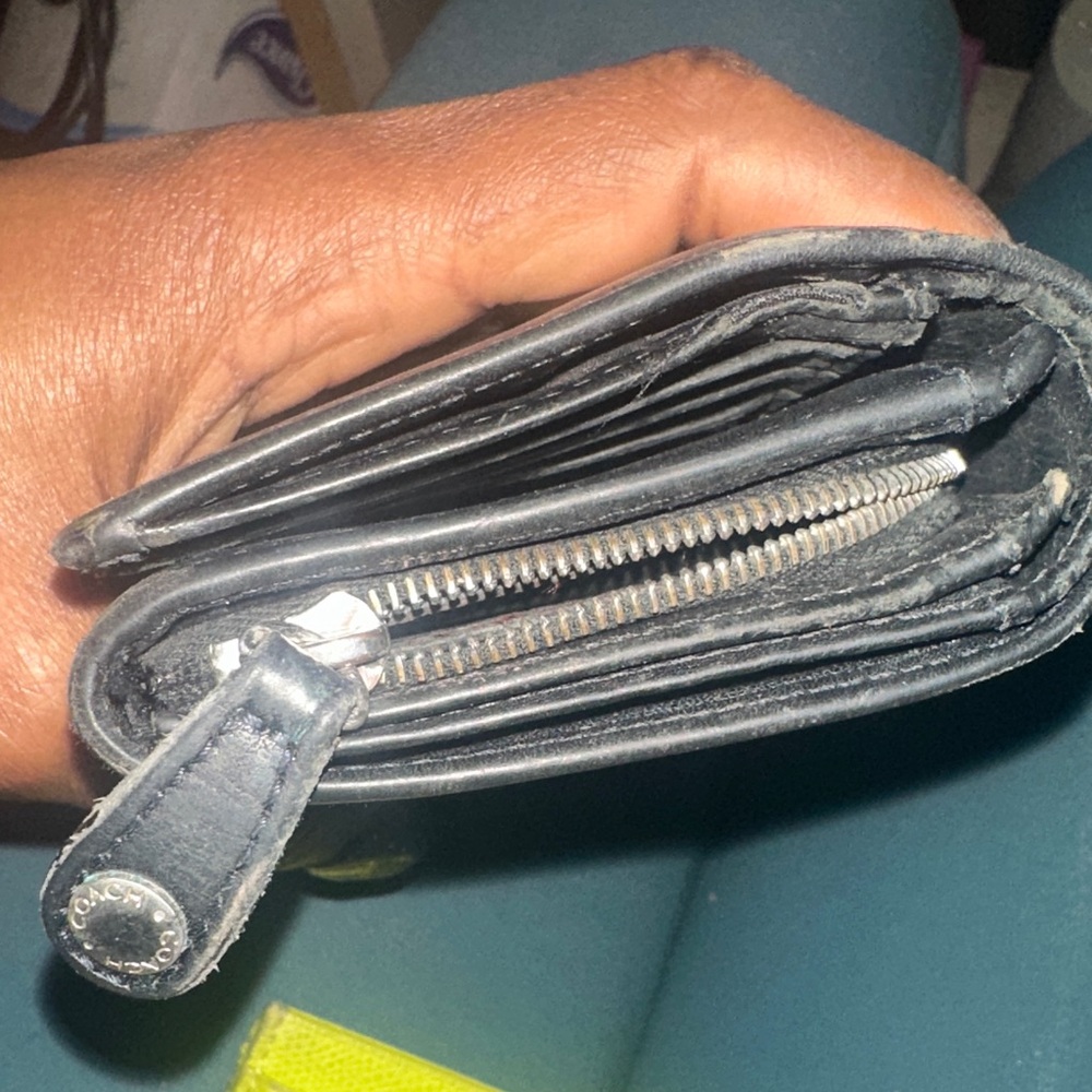 Coach Midnight Leather Clutch - Picture 2 of 11